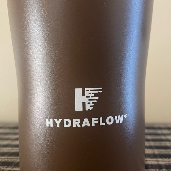 HYDRAFLOW 40oz Capri Stainless Steel Insulated Tumbler Straw Sip Lid Brown #499 - Picture 4 of 13
